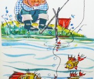 рисунок рыбака