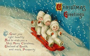 старинные рождественские открытки